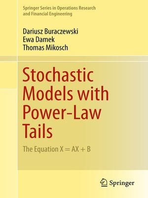 cover image of Stochastic Models with Power-Law Tails